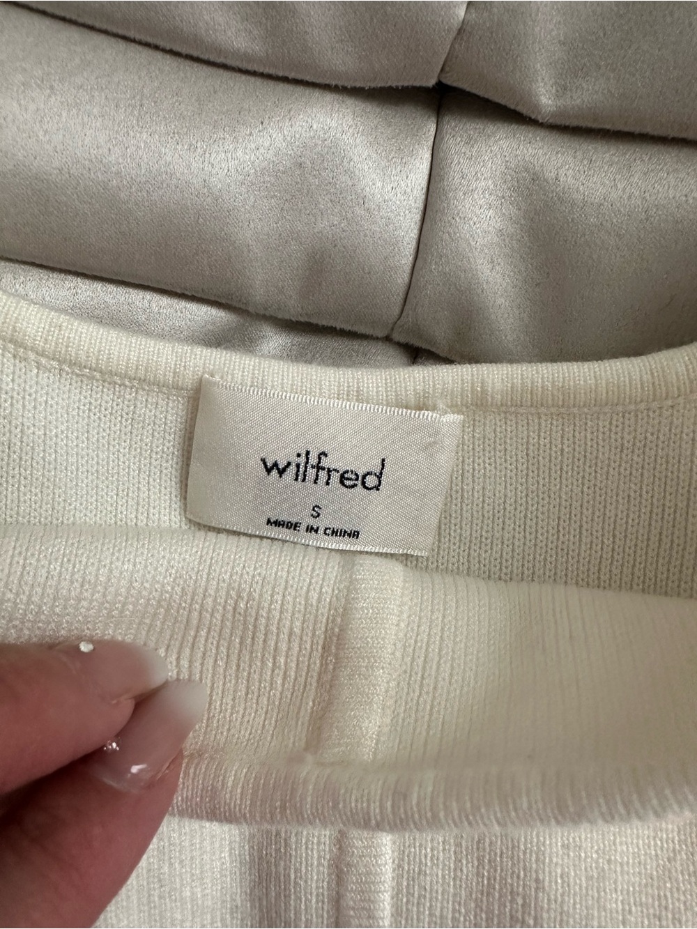 Wilfred Cream Ribbed Tank Top - Picture 2 of 3